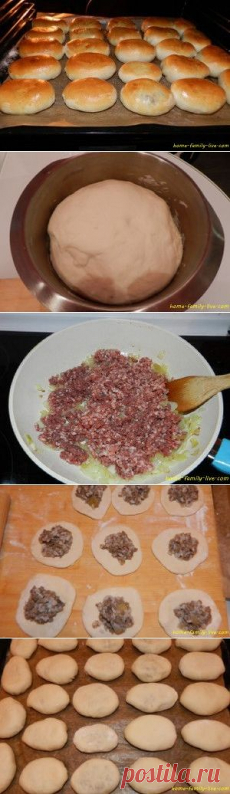 Пирожки с мясом печеные - пошаговый рецепт с фотоКулинарные рецепты