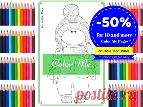 Stay at Home, Digital Download, Interior Decor Idea, Girl Digi Stamp, Handmade Card Stamp, Family Home Activity, Coloring Page by Olga P Hello, dear visitor! We are happy you are here!  Here we present new product at our shop – doll stamps and coloring pages. Our girl digital files are good for coloring, scrapbooking, cardmaking and interior decor.  Attached are 2 JPEG files: 1. girl with face 2. girl without face  Size is standard