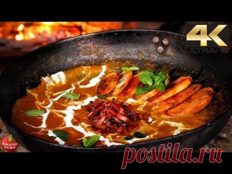 Best Squash & Bacon Soup! - 4K Primitive Cooking