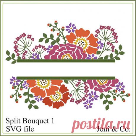 Split Bouquet svg, color & black/wt svg files, cards, wedding, printable, sign svg, iron on transfer svg, flower svg, flowers svg file Split Bouquet svg, color & black/wt svg files, cards, wedding, printable, sign svg, iron on transfer svg, flower svg, flowers svg file  Welcome,  Thank you for visiting the shop and having a look at the original artwork offered here.  This is an instant download of a SVG file to be used for
