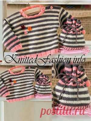 Кофточка и шапочка для малыша - KnittedFashion.info - Модное Вязание