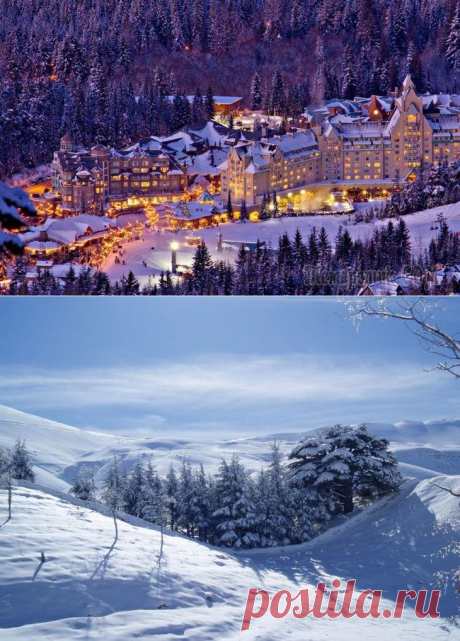 Сказочные заснеженные места, поражающие своей ослепительной красотой