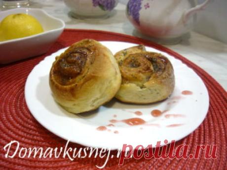 …а Дома Вкусней. Плюшки с маком