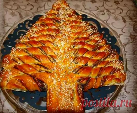 Как испечь новогодний пирог «Елочка»