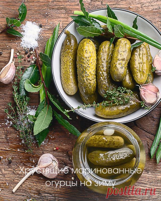 Хрустящие маринованные огурцы на зиму — Домашние заботы