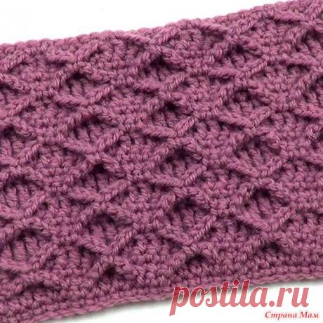 Узор Диагональные клеточки. МК Узор Диагональные клеточки красиво смотрится за счет светотеней, образуемых рельефом узора. Вязать этим узором можно как любые модели одежды, так и аксессуары.