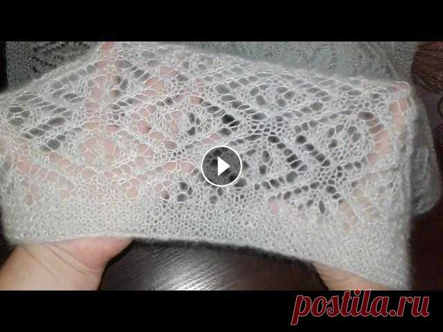Викторианские кружева. МК 88.урок 1.Ажурные узоры спицами. Шаль.Палантин.Платок.Шарф....
