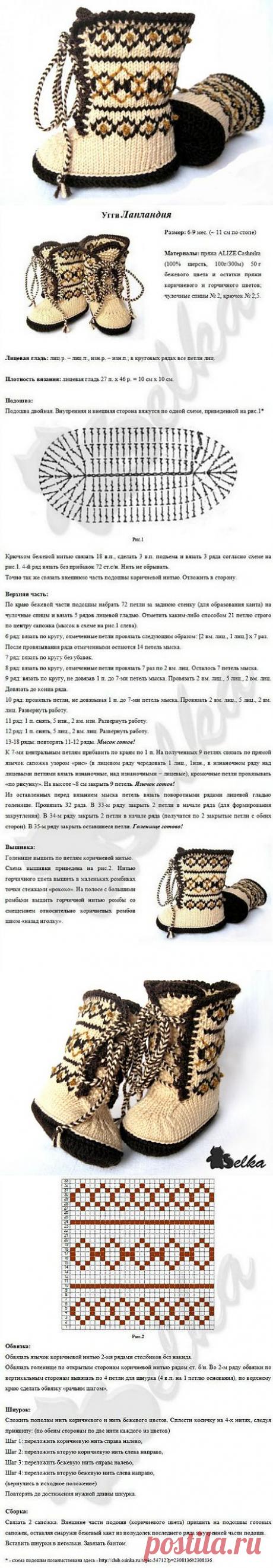 Детские угги «Лапландия». .