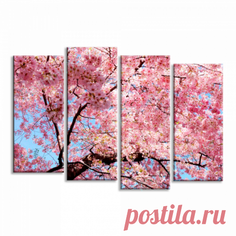 Модульная картина Цветение сакуры купить в Киеве, цена в Украине | Kartiny