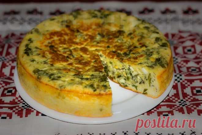 Наливной пирог на сметане. Вкусный, легкий, быстрый