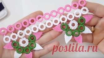 Оригинальные и простые элементы крючком с пластиковыми кольцами: два мастер-класса (УЗОРЫ КРЮЧКОМ)