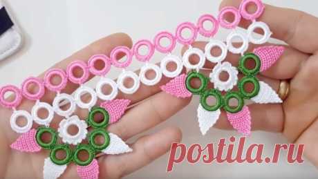 Оригинальные и простые элементы крючком с пластиковыми кольцами: два мастер-класса (УЗОРЫ КРЮЧКОМ)