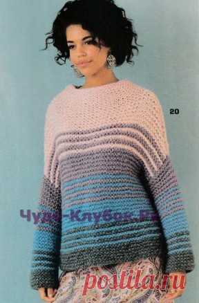 209 Четырехцветный пуловер | ЧУДО-КЛУБОК.РУ