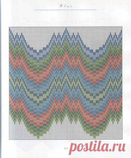 View image: 103 Joyce Petschek Beautiful bargello (1997)