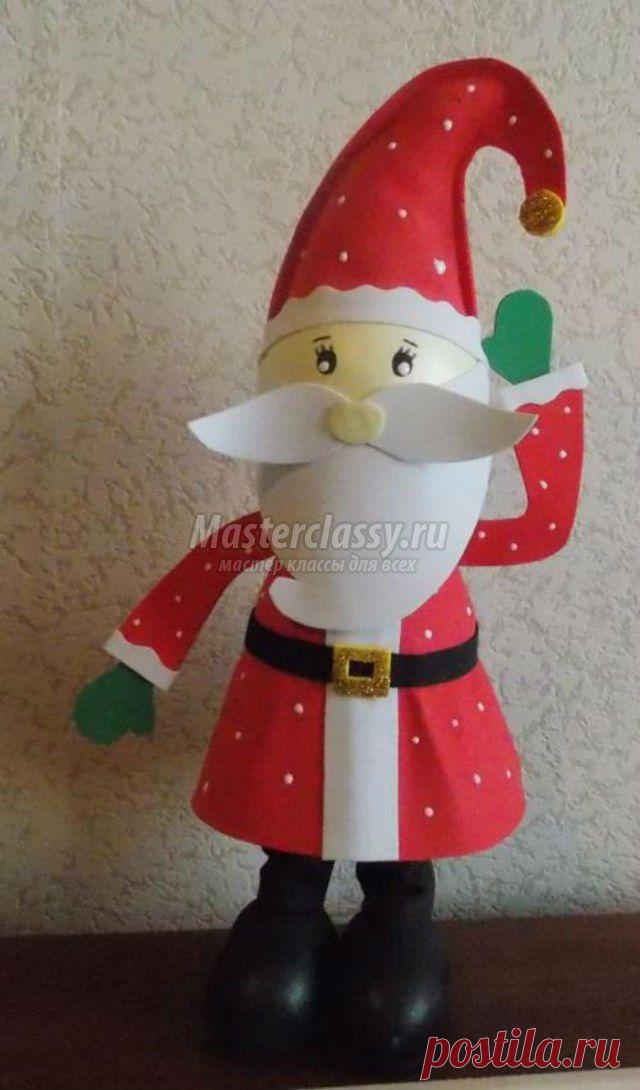 Объемная 3D кукла из фоамирана. Пузатый Санта. Мастер-класс с пошаговыми фото