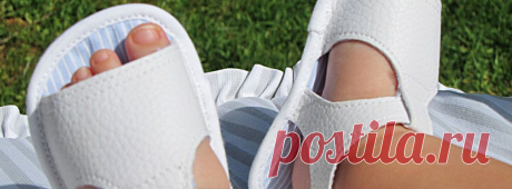 Cómo hacer unas sandalias de bebé - Modelo Blanco - Creativa Atelier