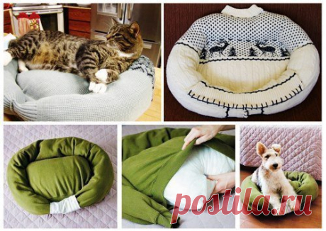 Лежанка для кошек своими руками: выкройки, пошаговая инструкция