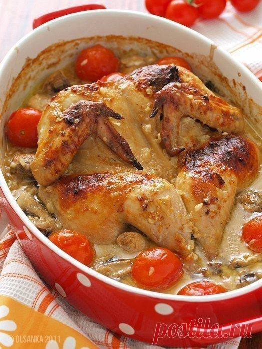 Курица маринованная в пиве с горчицей 

Какая часть запеченой курицы самая не вкусная для вас? Правильно:) Грудь конечно! Как ты птичку не маринуй, все равно грудина получается сухой и безвкусной. Ну это если готовить 