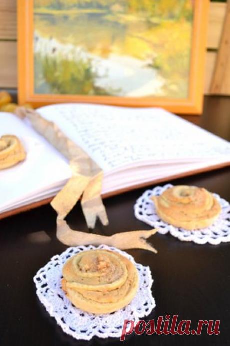 Ватрушки "Сладкая осенняя роза" - кулинарный рецепт