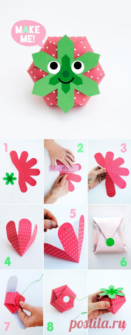 Como Fazer Caixinha Formato Moranguinho | Painel Criativo