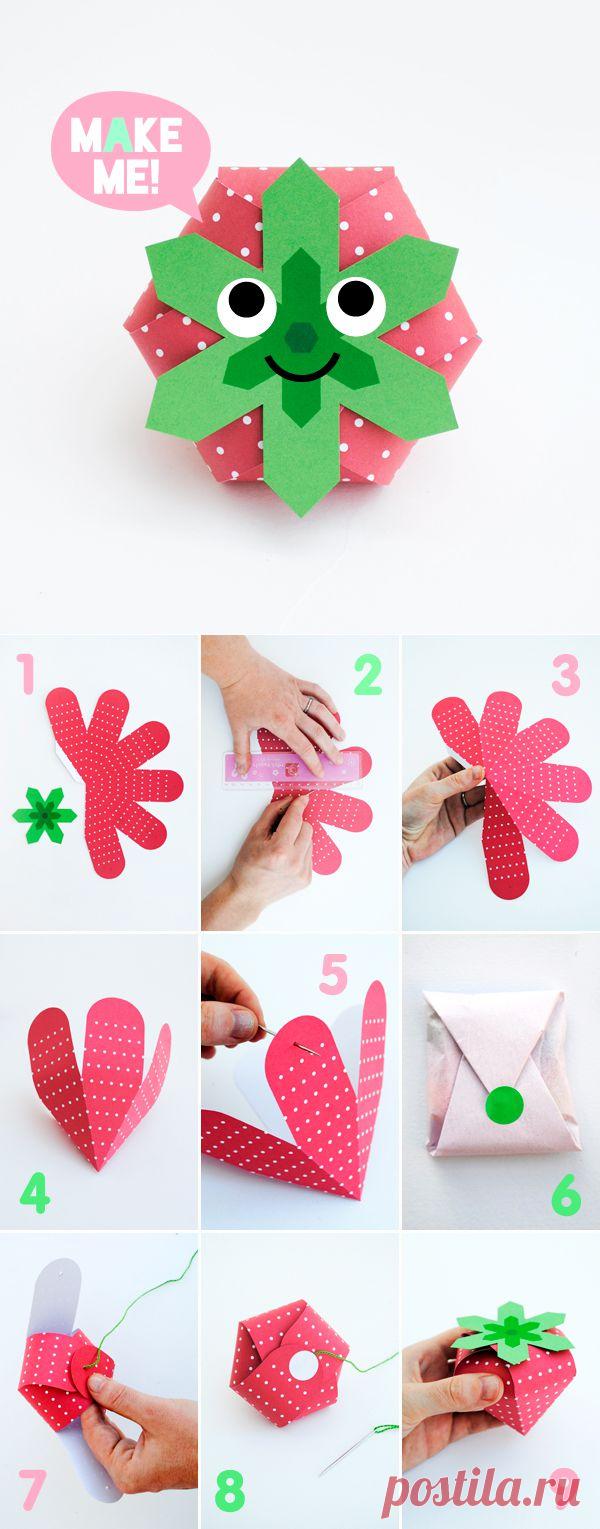 Como Fazer Caixinha Formato Moranguinho | Painel Criativo