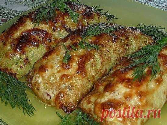 Кабачковые рулетики 