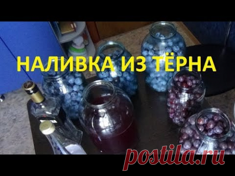Наливка из тёрна (спиртовая настойка на тёрне) - YouTube