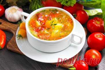 Суп с помидорами рецепт с фото пошагово - 1000.menu