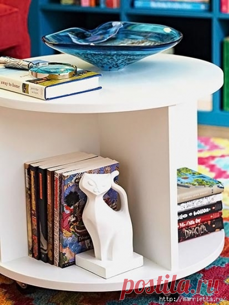 Круглый журнальный столик своими руками — DIYIdeas