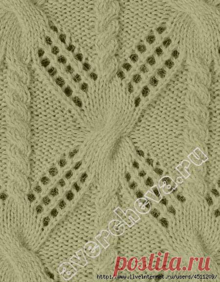 Узор спицами