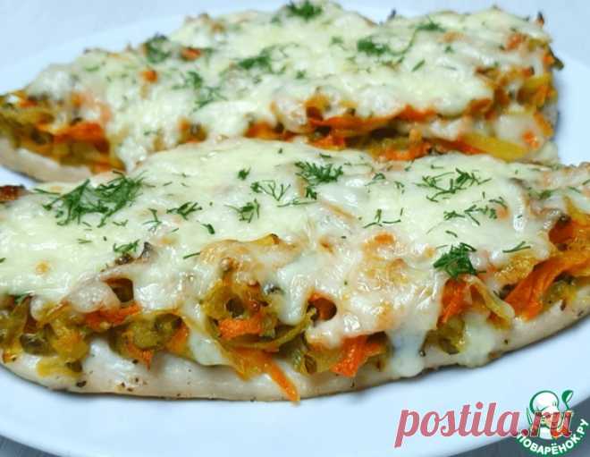 Куриное филе под овощной шубой – кулинарный рецепт