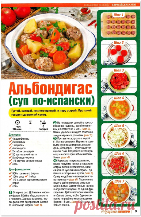 Альбондигас (суп по-испански)