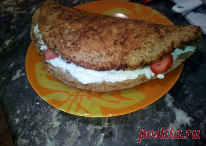 (3) Овсяноблин с творогом - пошаговый рецепт с фото. Автор рецепта Любовь . - Cookpad