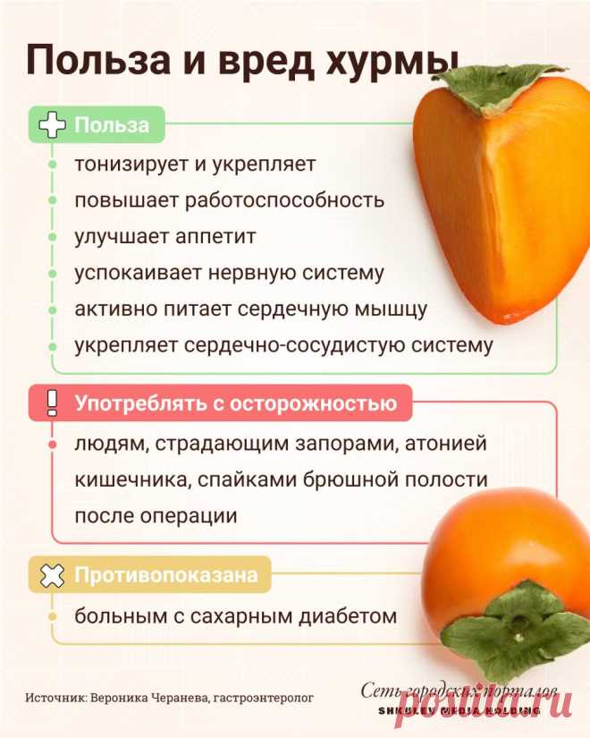 Польза и вред хурмы