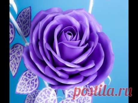 DIY Бесплатный МК. Роза для светильника из 80 см изолона. DIY rose for floor lamp of 80cm isolon