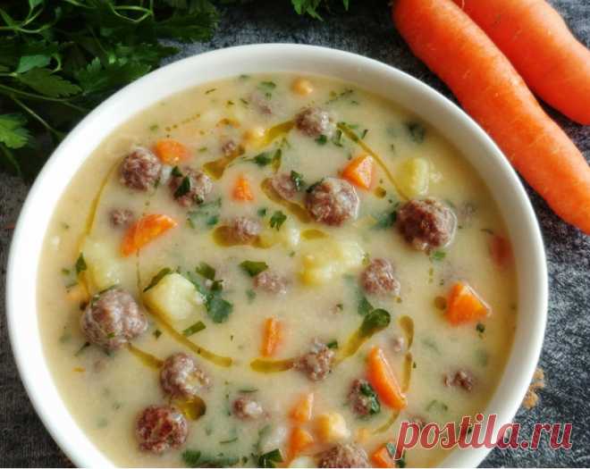 Вкуснейший турецкий суп с фрикадельками… — Вкусно!