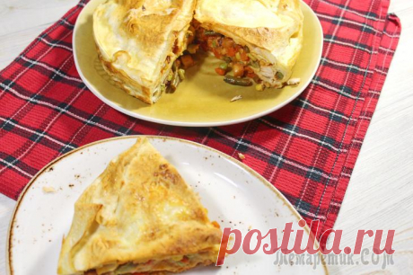 Быстрый пирог из лаваша. Очень вкусный, быстрый пирог из лаваша, куриной грудки и овощей Сегодня приготовим быстрый пирог из лаваша. Пирог получается очень вкусный, готовить его просто, никто не поверит, что потратили на его готовку минут 30.










Ингредиенты:

Куриная грудка - 2 шт.

Овощная смесь - 400 гр.

Лаваш - 2 листа

Кефир - 250 мл.

Яйцо - 2 шт.

Сл