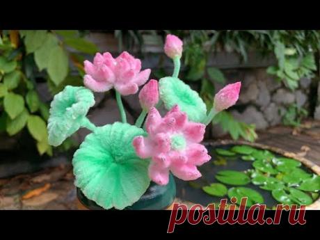 ABC TV | How To Make Lotus Flower With Pipe Cleaner - Craft Tutorial