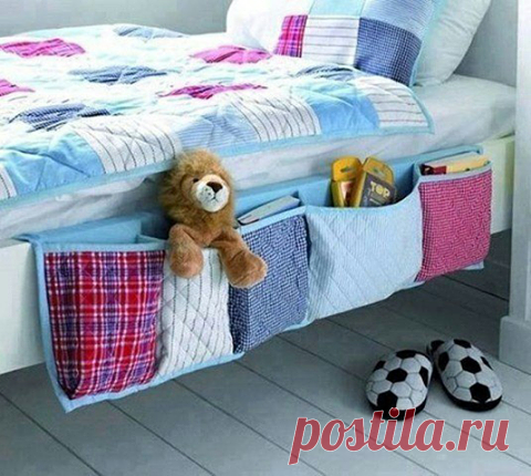 Полезные кармашки возле кровати. Хочу такие же!
