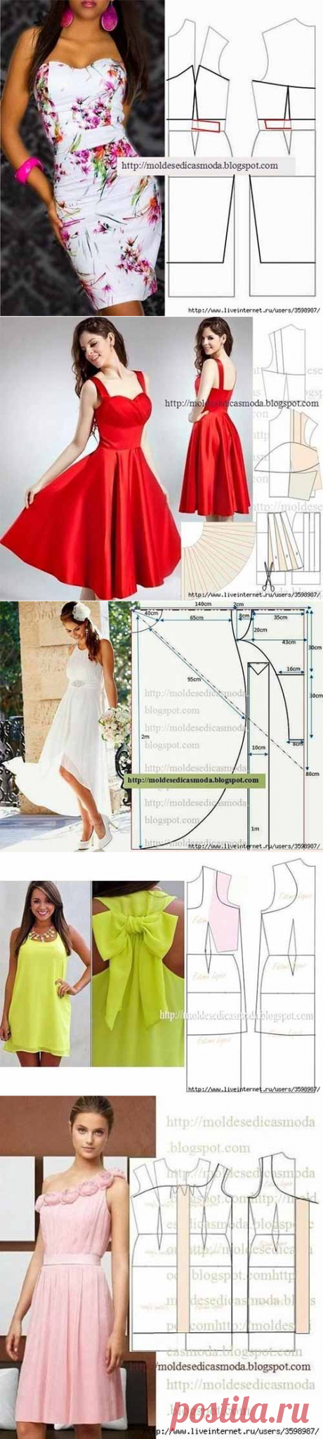Интересные выкройки платьев