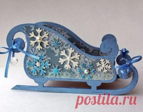 Декоративные саночки