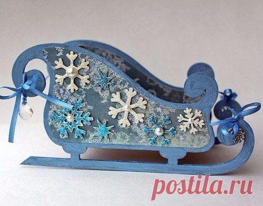 Декоративные саночки