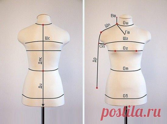 Подсказка для швеи: как снять мерки?
Прежде чем строить выкройку, необходимо правильно снять мерки. Это очень ответственный этап, от того, насколько точно сняты мерки зависит как будет сидеть изделие на фигуре. Для снятия мерок человек должен стоять ровно, не напрягаясь. Измерения проводят по нижнему белью, можно надеть легкую майку или футболку, чтобы было легче определить положение плечевого шва По линии талии следует завязать бельевую резинку, чтобы точно определить эту линию (помните: «где