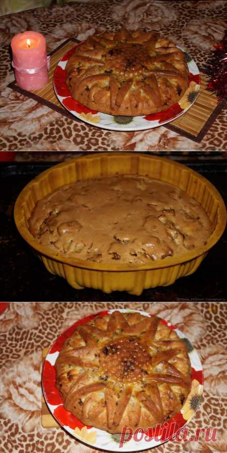 Бисквитный пирог с мясом и капустой &quot;Астра&quot;..