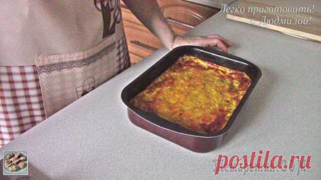 Запеканка с рыбой и кабачком, без муки