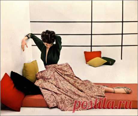 Model, Kodachrome by Lillian Bassman, Harper's Bazaar, April 1949