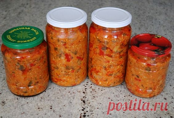 Вкусное соте из баклажанов на зиму по маминому рецепту |