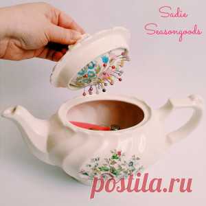 Sewing to a Tea: The Hidden Pin Cushion - Sadie Seasongoods