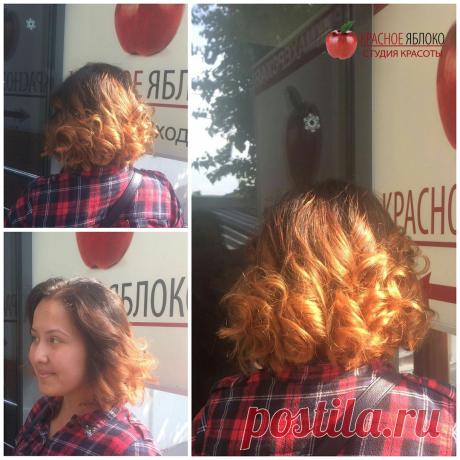 Такую невероятно🍁 красивую прическу💇 создала Алла😍 м.Кузьминки. Превосходное омбре💁 с Estel и чудные локоны просто🙌 восхищают