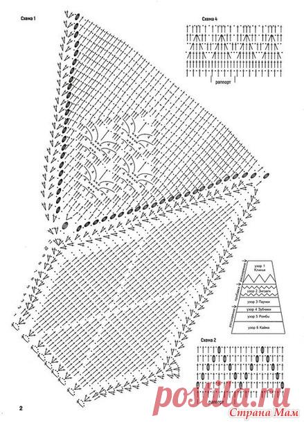 Фиолетовая юбка - Все в ажуре... (вязание крючком) - Страна Мам